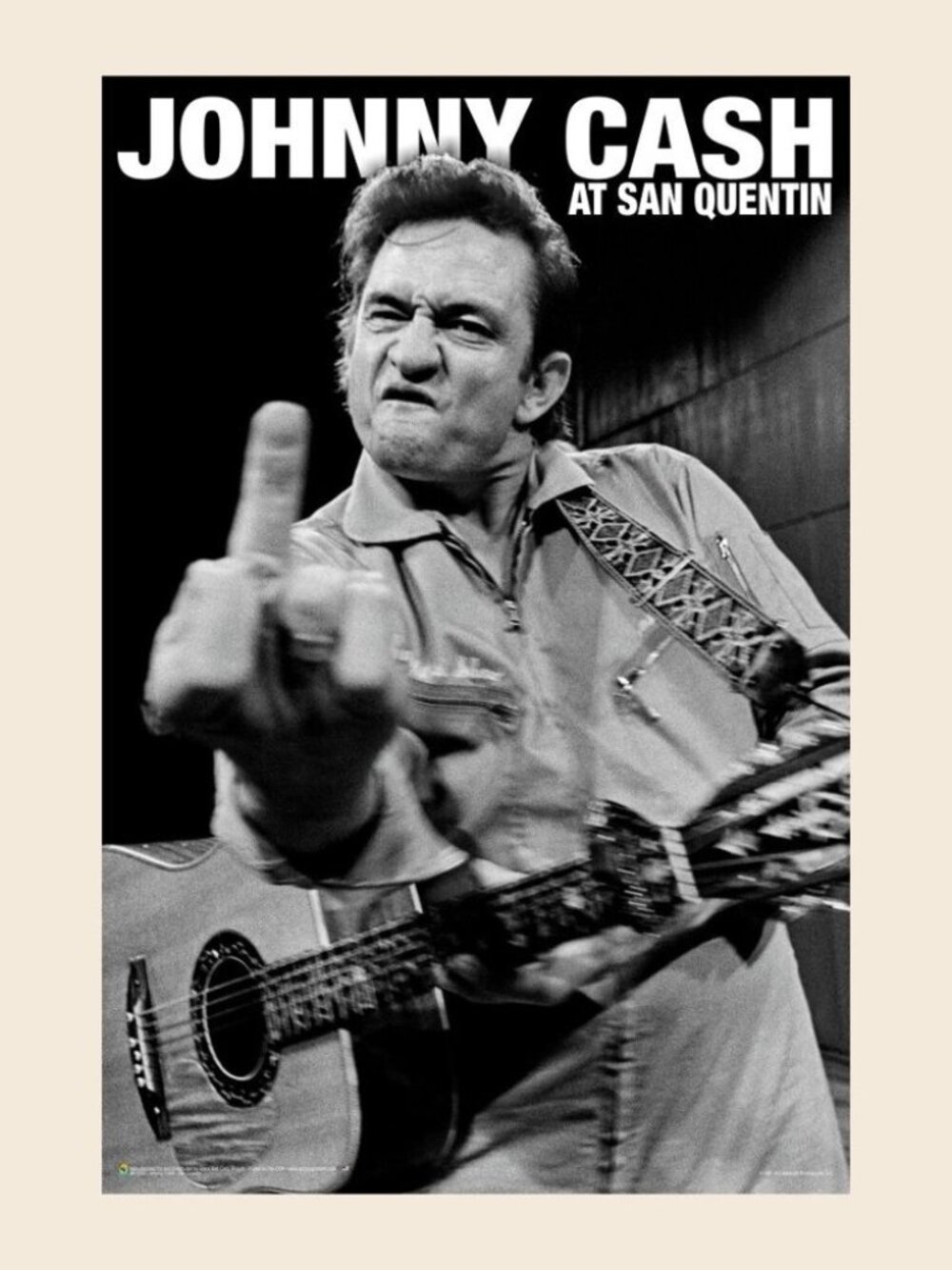Johnny Cash - At San Quentin Poster